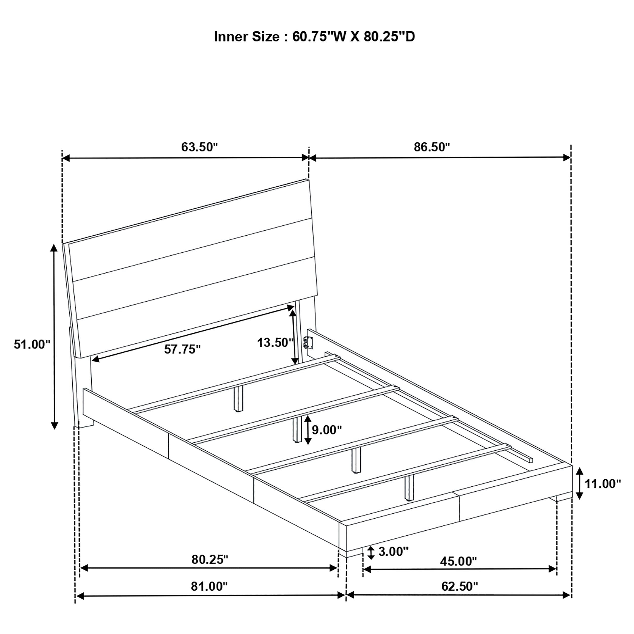 Felicity 4-piece Queen Bedroom Set White High Gloss