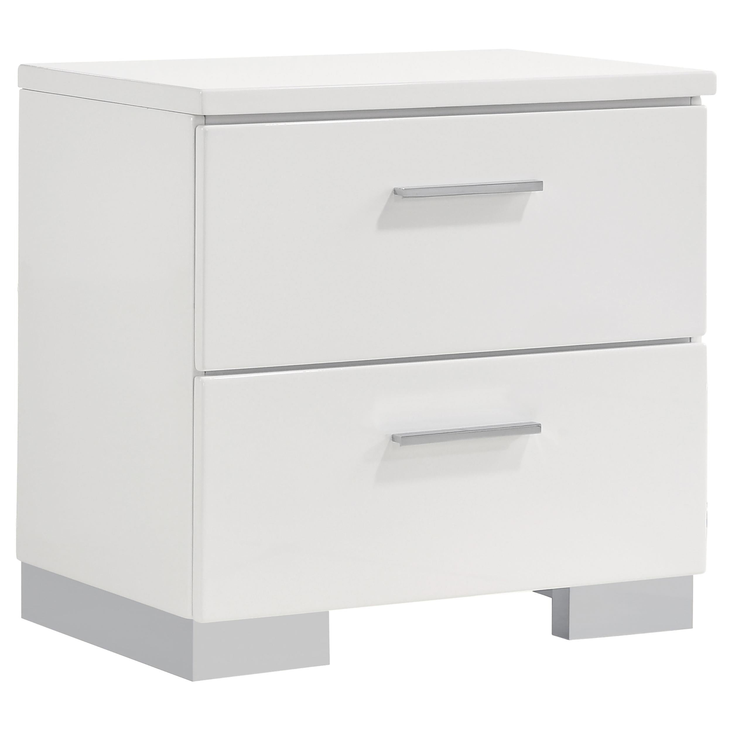 Felicity 4-piece Eastern King Platform Bedroom Set White