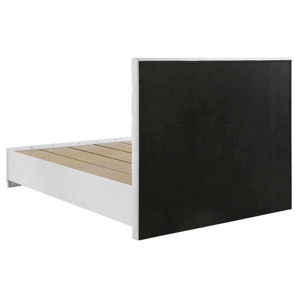 Juego de dormitorio Felicity de 5 piezas con plataforma Queen, color blanco