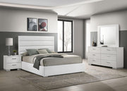 Felicity 4-piece California King Bedroom Set White High Gloss
