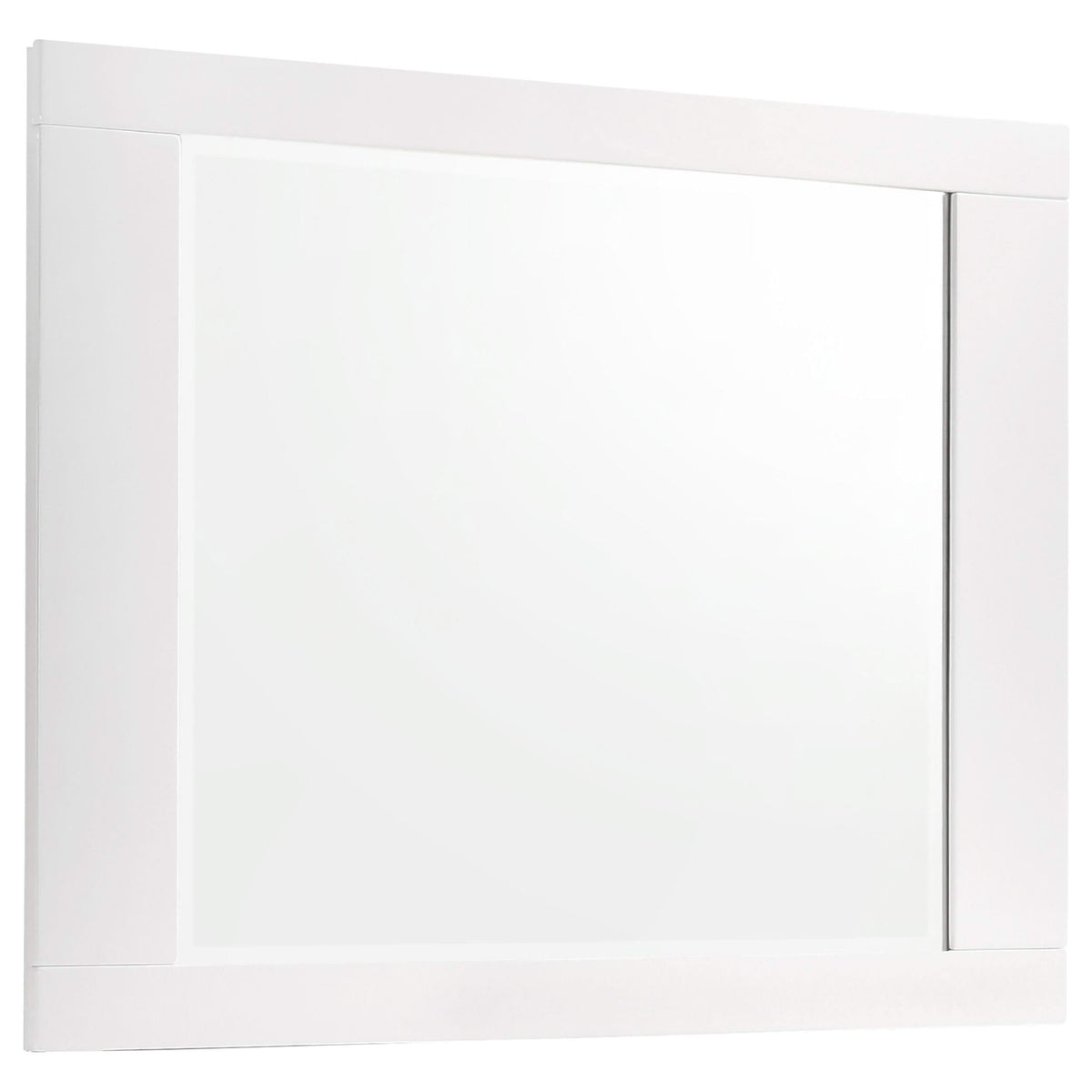 Juego de dormitorio Felicity de 5 piezas California King, blanco de alto brillo