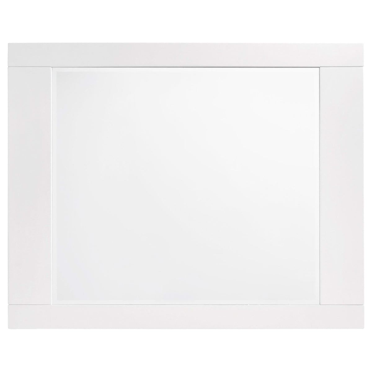 Juego de dormitorio Felicity de 5 piezas California King, blanco de alto brillo