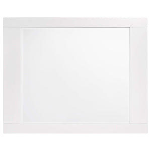 Juego de dormitorio Felicity de 5 piezas California King, blanco de alto brillo
