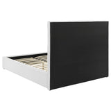 Cama Queen tapizada Felicity de 53 pulgadas, color blanco