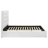 Cama Queen tapizada Felicity de 53 pulgadas, color blanco