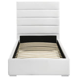 Cama individual tapizada Felicity de 53 pulgadas, color blanco
