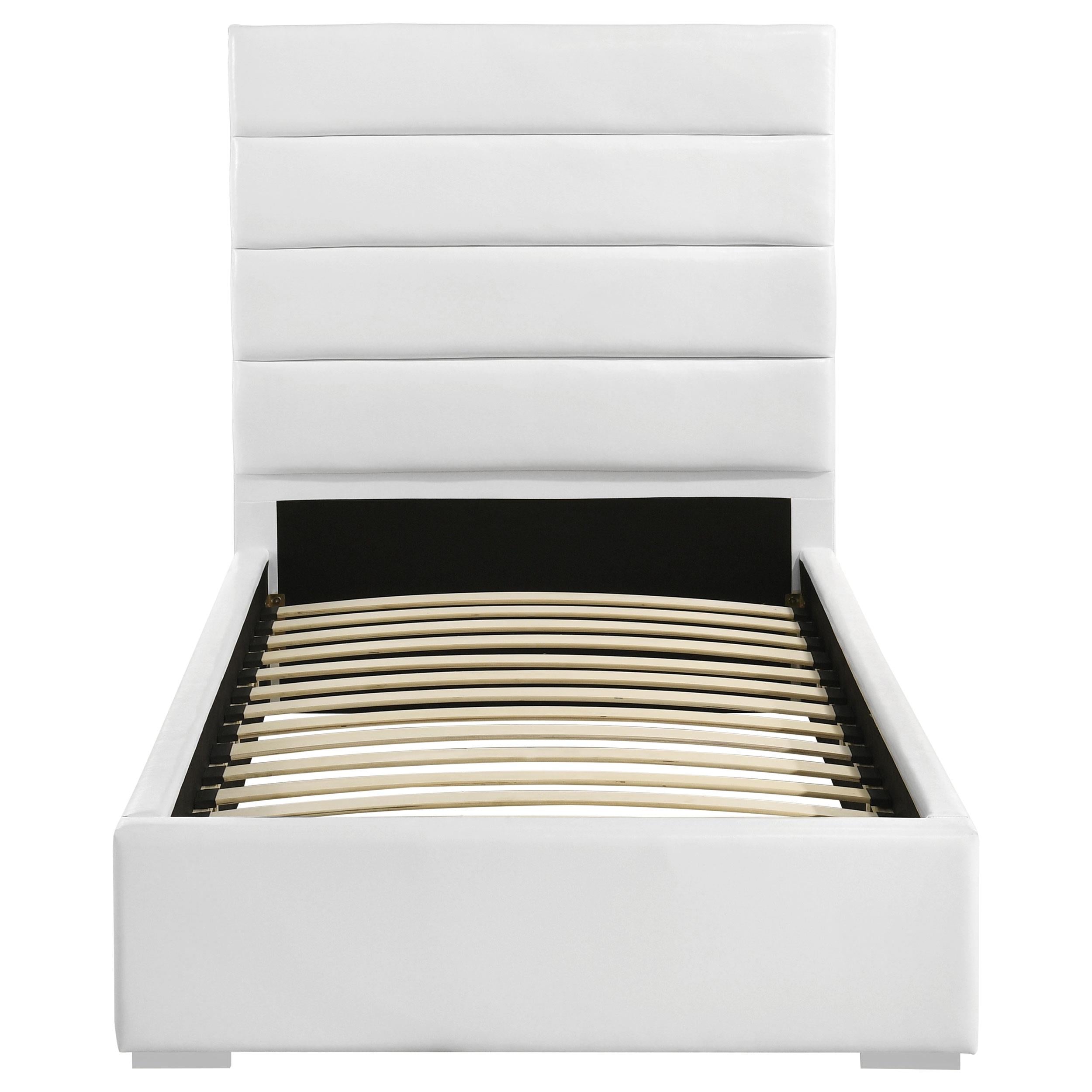 Felicity 53-inch Upholstered Twin Platform Bed White