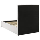 Cama individual tapizada Felicity de 53 pulgadas, color blanco