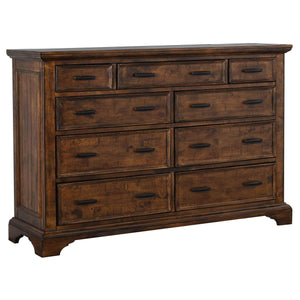 Juego de dormitorio California King de 4 piezas Elk Grove Bourbon