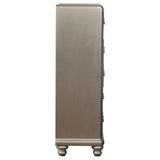 Bling Game 6-drawer Bedroom Chest Metallic Platinum