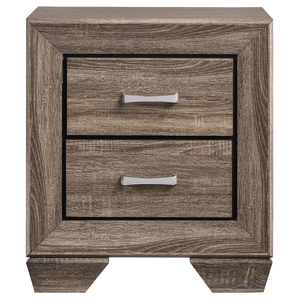 Juego de dormitorio Kauffman Eastern King de 5 piezas en color topo lavado