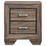 Juego de dormitorio Kauffman Eastern King de 5 piezas en color topo lavado