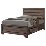 Juego de dormitorio Kauffman California King de 5 piezas en gris topo lavado