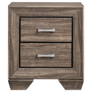 Juego de dormitorio Kauffman California King de 5 piezas en gris topo lavado