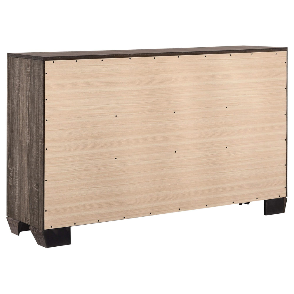 Juego de dormitorio Kauffman California King de 5 piezas en gris topo lavado