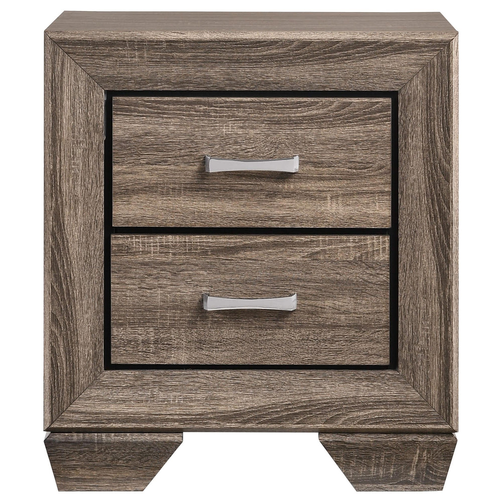 Juego de dormitorio Kauffman Eastern King de 5 piezas en color topo lavado