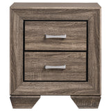 Juego de dormitorio Kauffman Eastern King de 5 piezas en color topo lavado