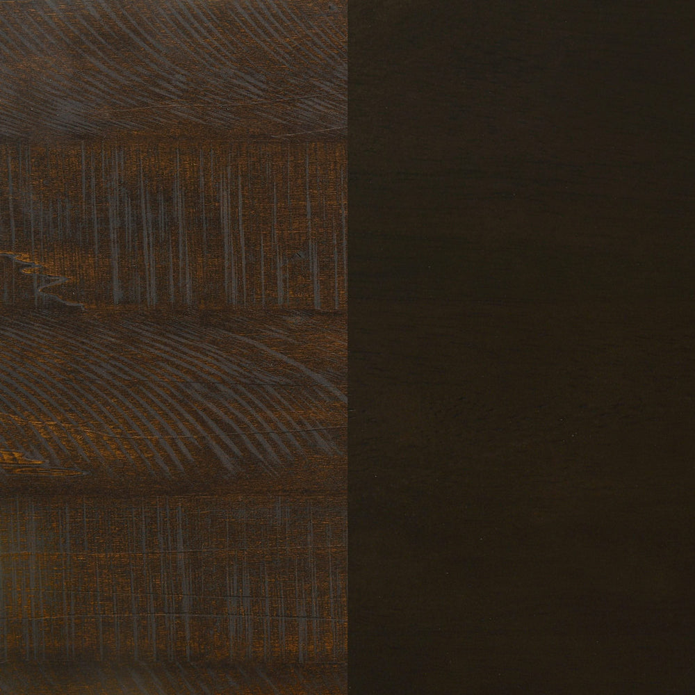 Cama Edmonton Wood Eastern King con paneles, color tabaco rústico