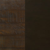 Cama Edmonton Wood Eastern King con paneles, color tabaco rústico