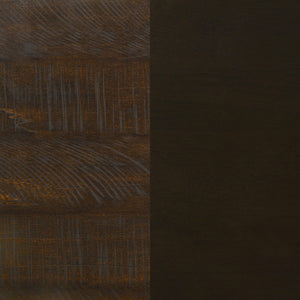 Cama Edmonton Wood Eastern King con paneles, color tabaco rústico