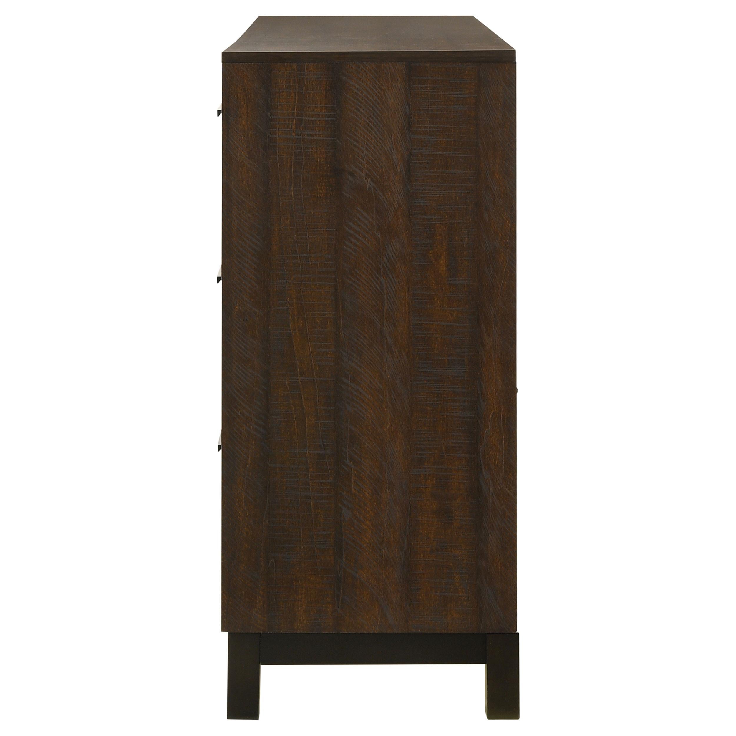 Edmonton 6-drawer Dresser Rustic Tobacco