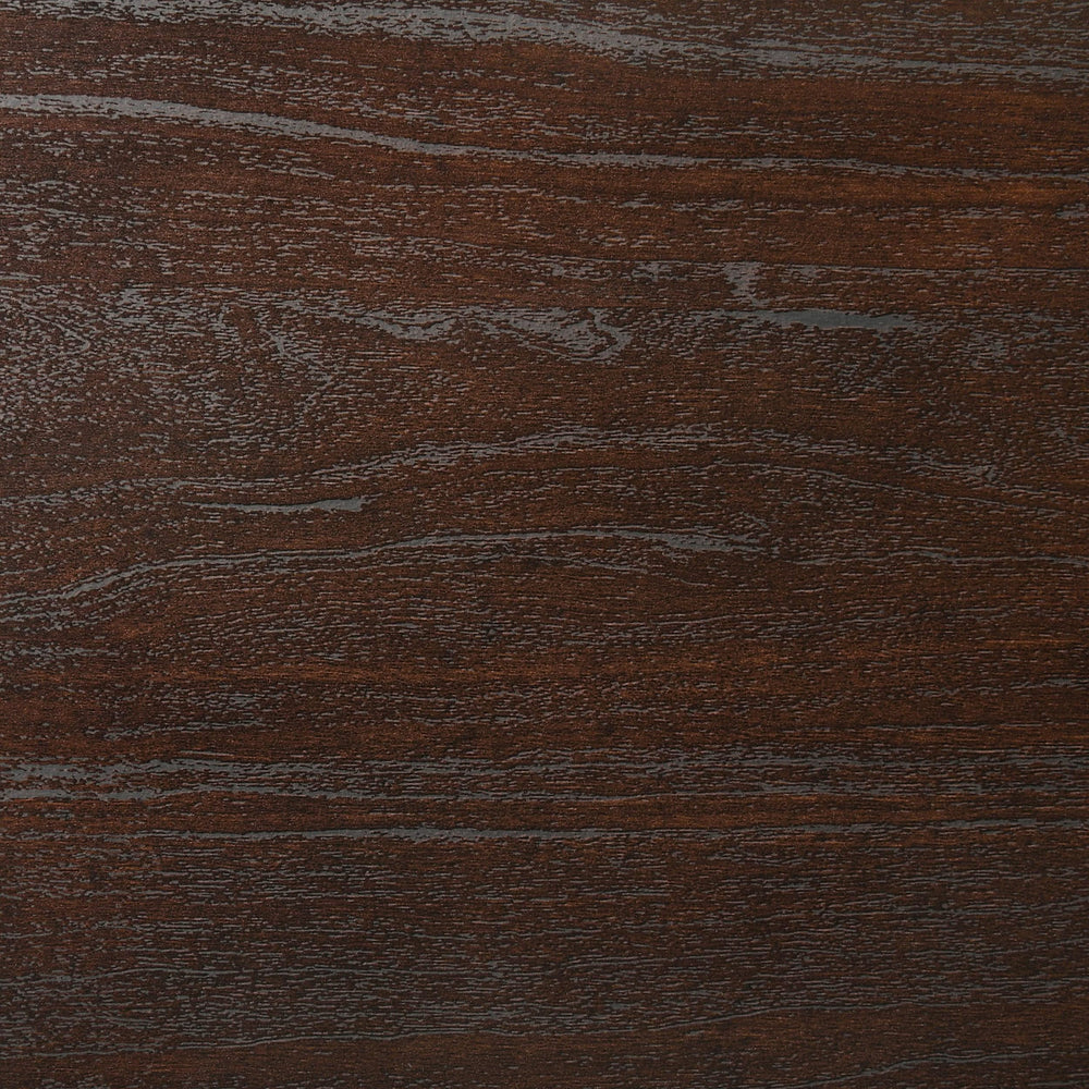 Cama Queen con paneles de madera Kauffman en color cacao oscuro