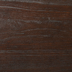 Cama Queen con paneles de madera Kauffman en color cacao oscuro