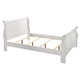 Cama tipo trineo Louis Philippe Wood Queen en color blanco