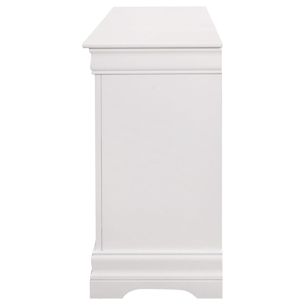 Louis Philippe 6-drawer Dresser White