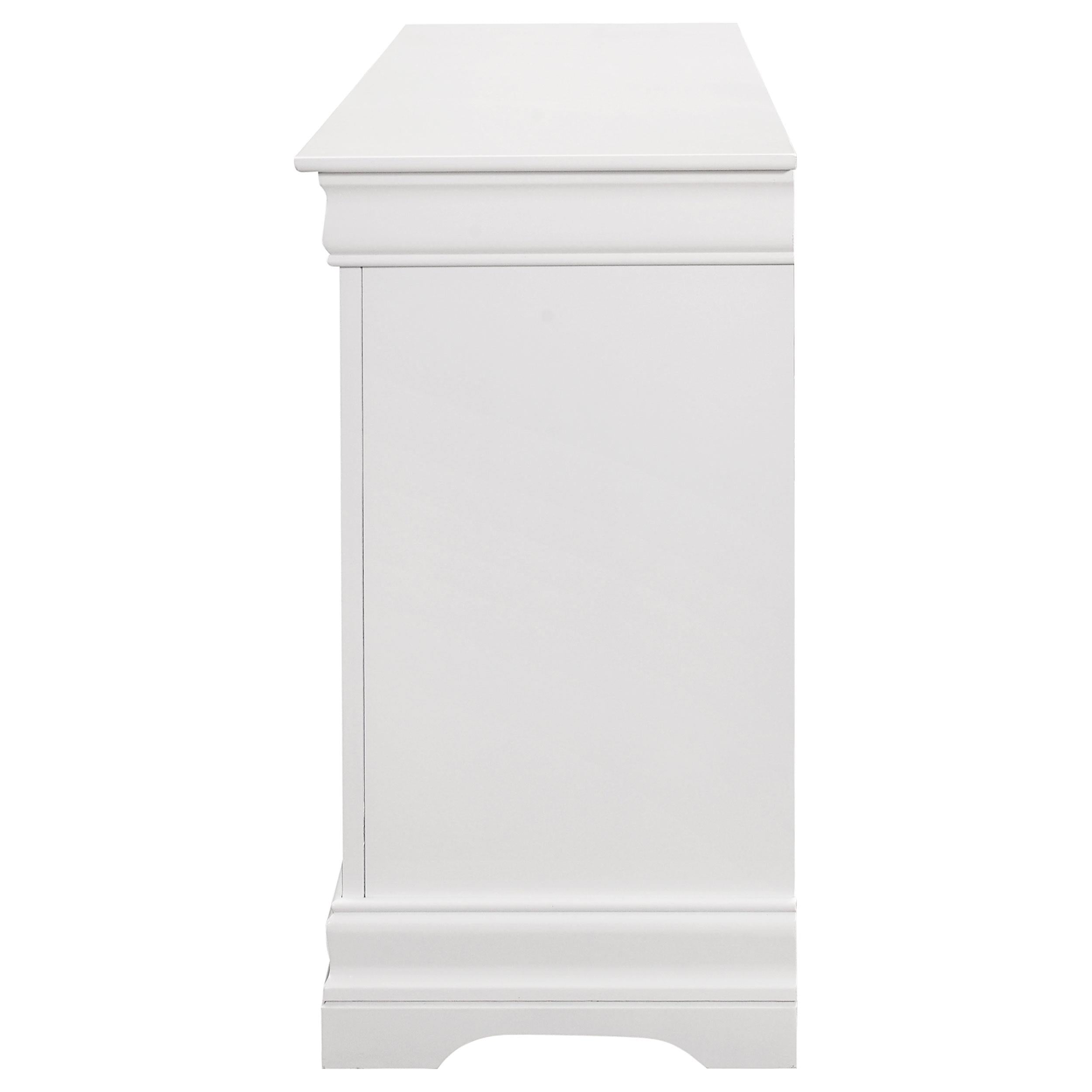 Louis Philippe 6-drawer Dresser White