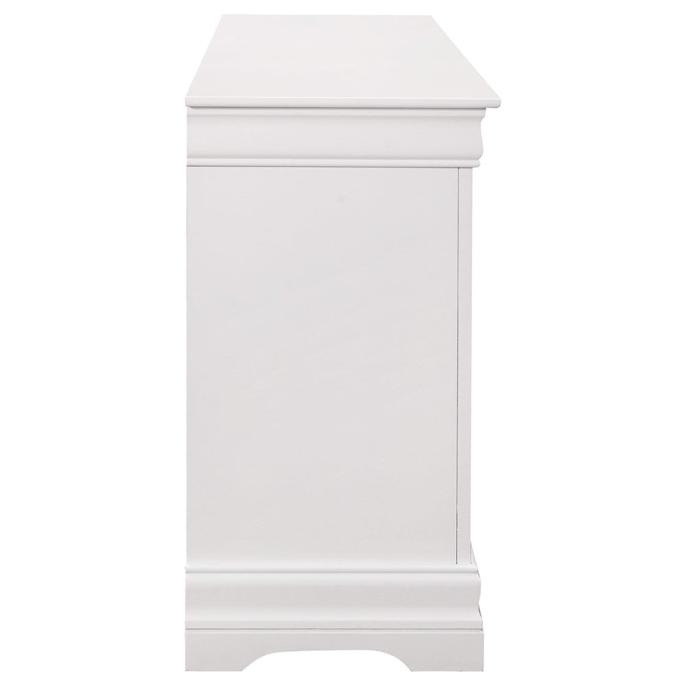 Louis Philippe 6-drawer Dresser White