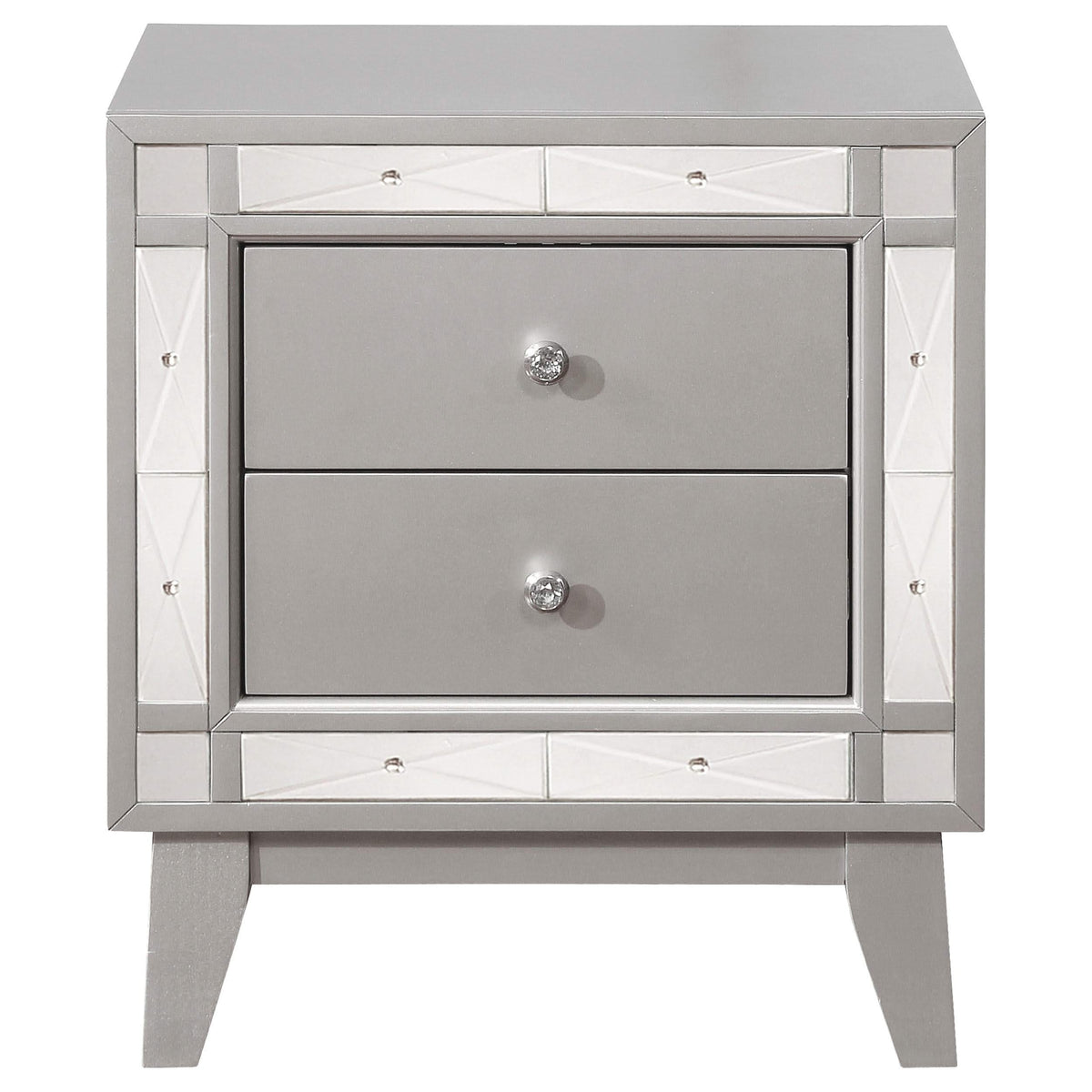 Juego de dormitorio Leighton de 5 piezas Eastern King Metallic Mercury