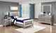 Juego de dormitorio doble de 4 piezas Leighton Metallic Mercury