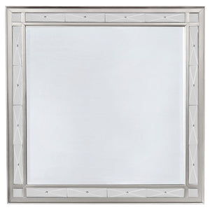 Juego de dormitorio doble de 4 piezas Leighton Metallic Mercury