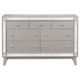 Leighton 5-piece Twin Bedroom Set Metallic Mercury