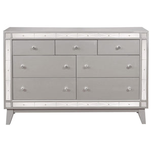 Leighton 7-drawer Dresser Metallic Mercury