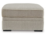 Calnita Oversized Swivel Chair and Ottoman