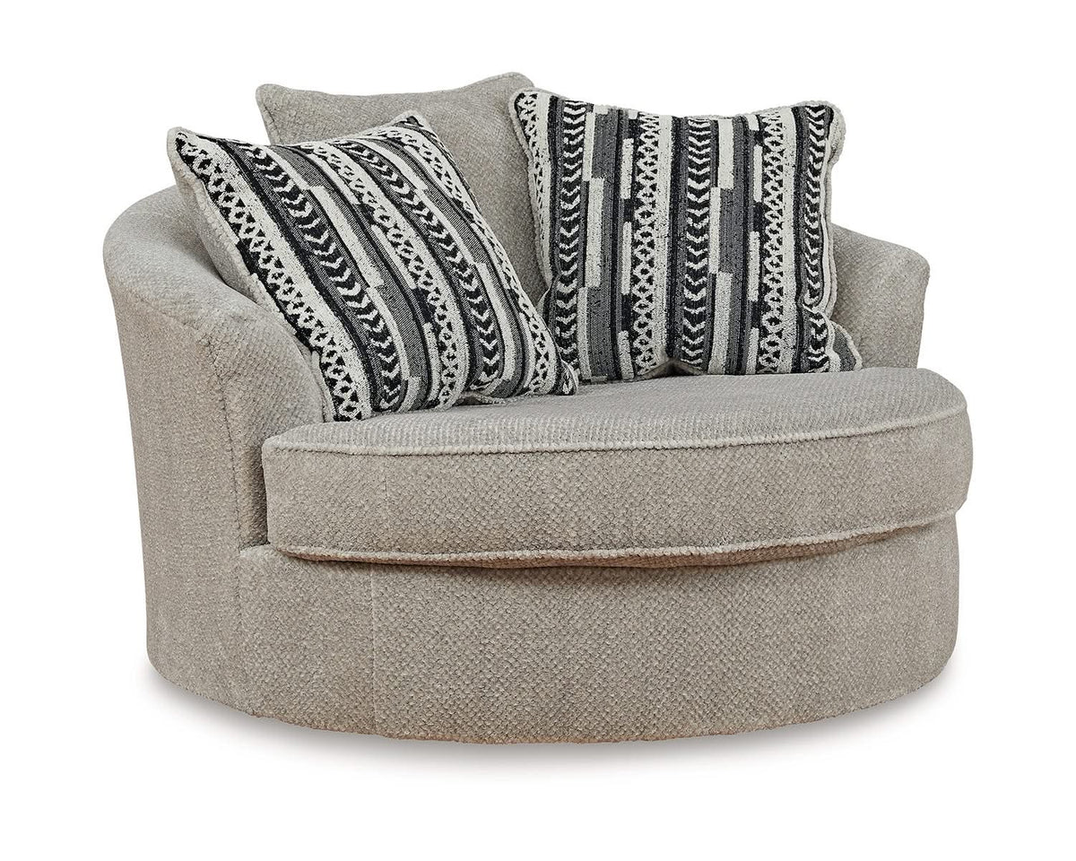 Calnita Oversized Swivel Accent Chair