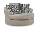 Calnita Oversized Swivel Accent Chair