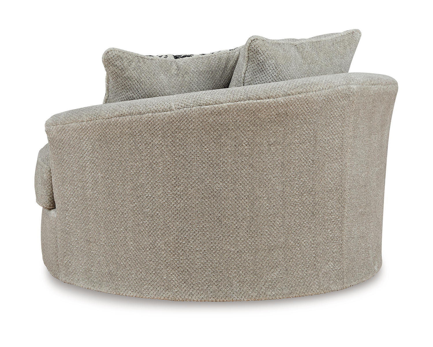 Calnita Oversized Swivel Chair and Ottoman