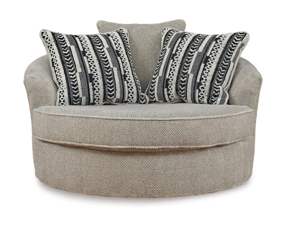 Calnita Oversized Swivel Accent Chair