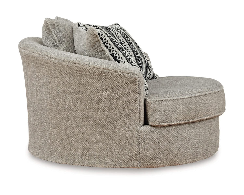 Calnita Oversized Swivel Accent Chair