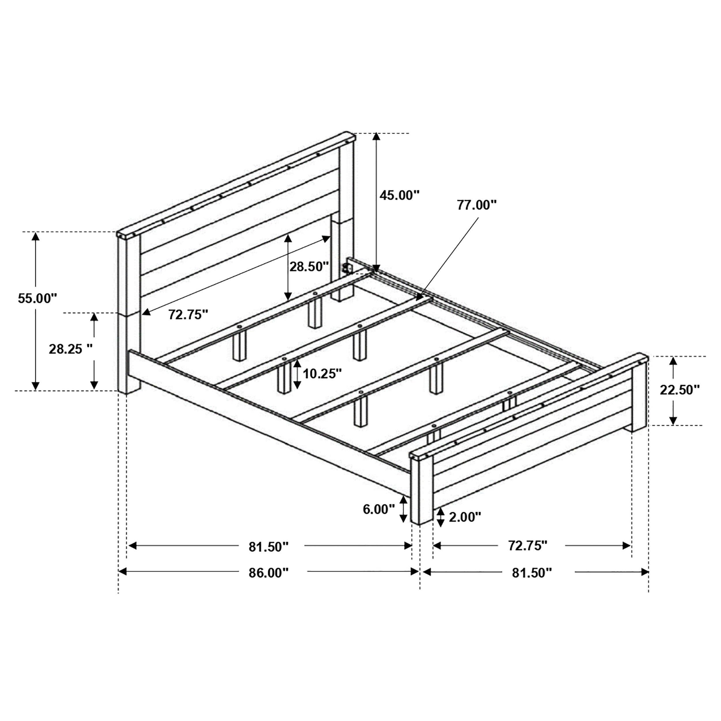 Sembene Bedroom Set Multicolor and Antique Multi