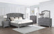 Juego de dormitorio Queen Deanna de 5 piezas en gris