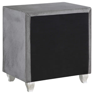 Juego de dormitorio Queen Deanna de 5 piezas en gris