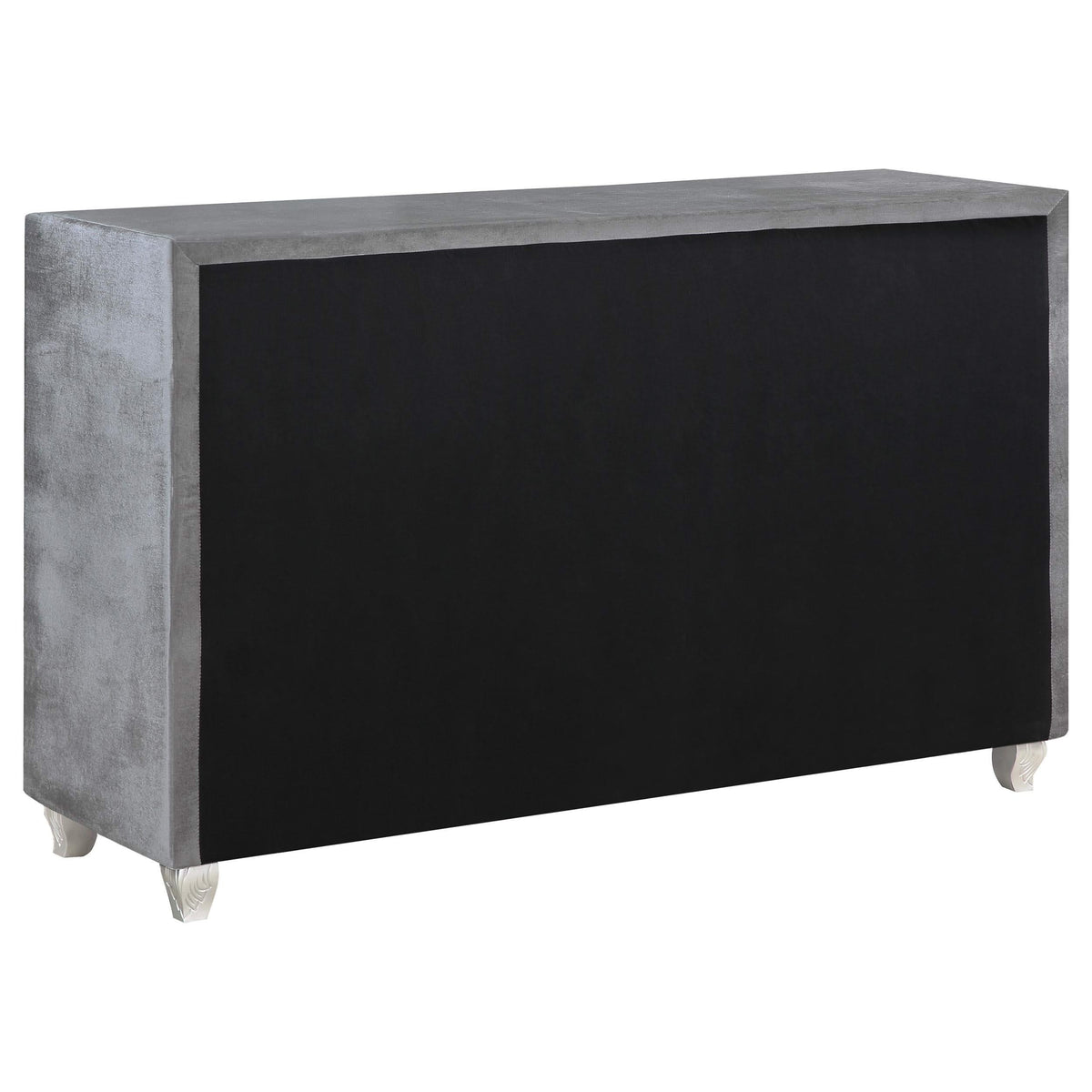 Juego de dormitorio Queen Deanna de 5 piezas en gris