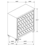Juego de dormitorio Queen Deanna de 5 piezas en gris