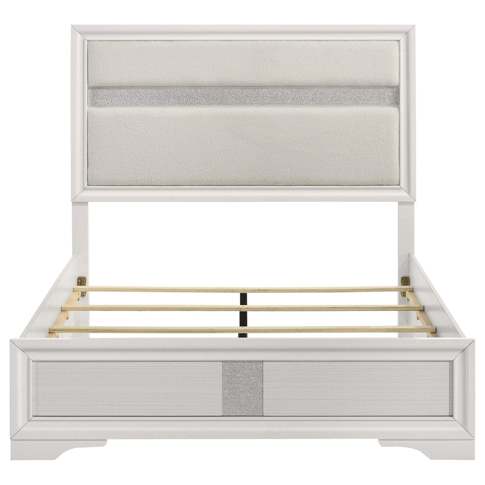 Miranda 54-inch Upholstered Full Panel Bed White