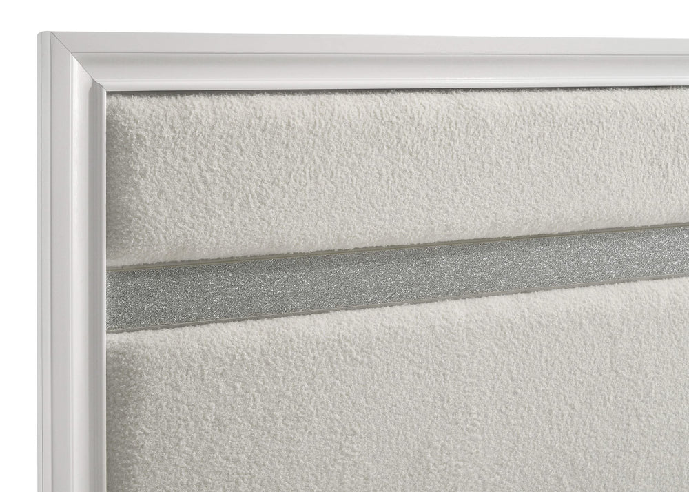 Miranda 54-inch Upholstered Full Panel Bed White