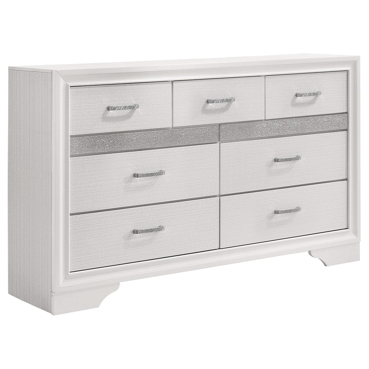 Juego de dormitorio completo Miranda de 5 piezas blanco